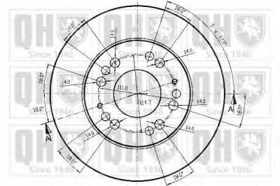 QUINTON HAZELL bdc4383 -  Тормозной диск